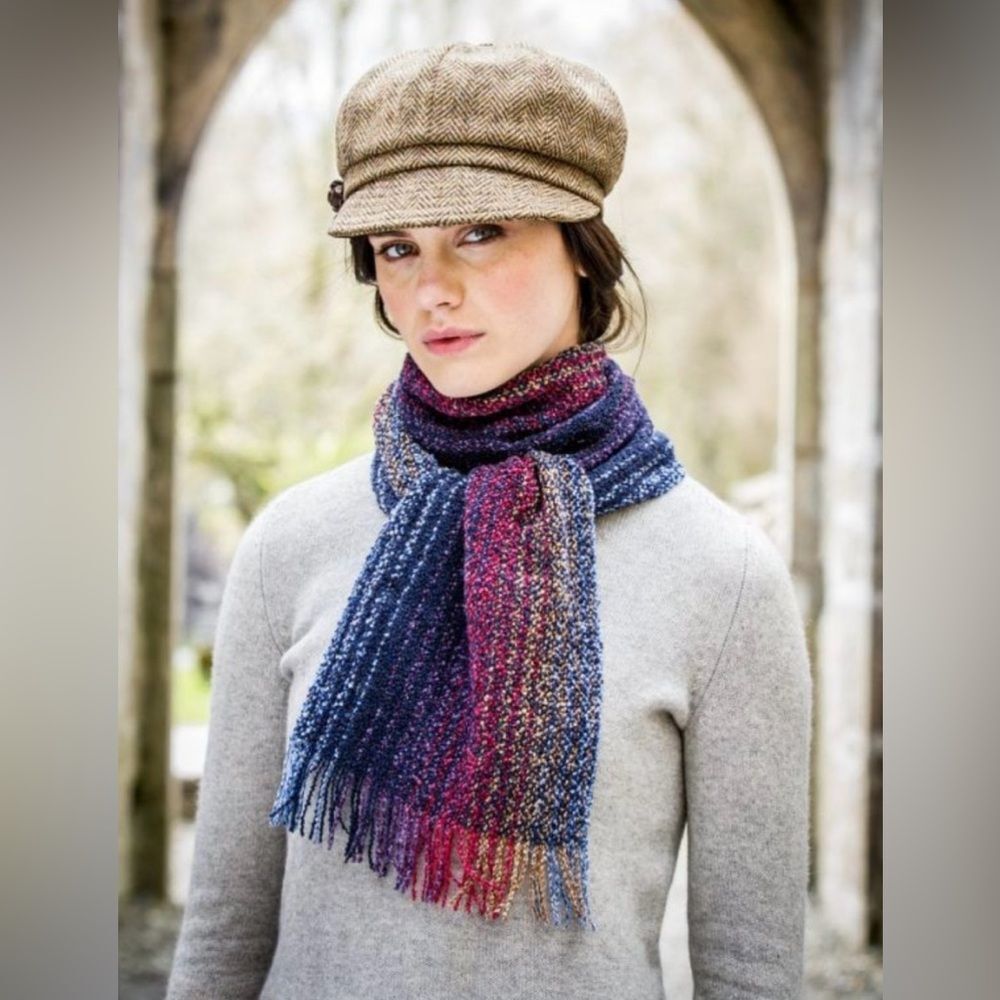 NWT Mucros Weavers Skellig Scarf Made In Ireland Merino Wool Blend